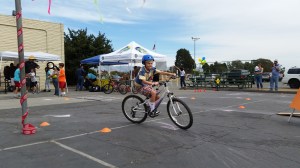 Kid rounds the curve